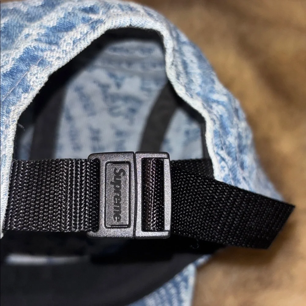 Supreme cotton Cap Navy RARE Hat 5 Panel - Picture 3 of 7